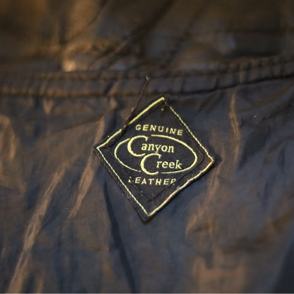 Black Leather Vest With Eagle Patch - image 7